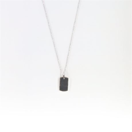 Collier IP schw. 50-55 c, Edelstahl - ID: 252-JWG