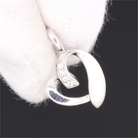 Anhänger Herz Zirkonia, Silber 925 - ID: 1157-JWG