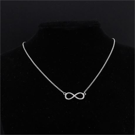 Collier Zirkonia 40-45cm, Silber 925 - ID: 5259-JWG