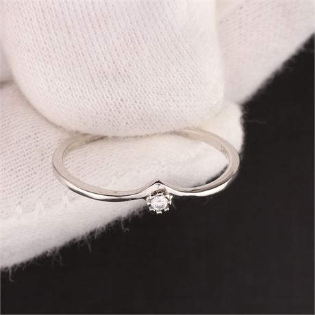 Ring Zirkonia, Silber 925, Weite 54 - ID: 3624-JWG