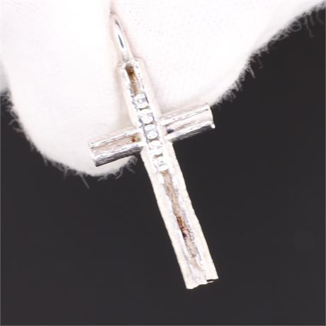 Anhänger Kreuz Zirkonia, Silber 925 - ID: 868-JWG