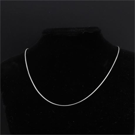 Schlangenkette Edel 45cm, Edelstahl - ID: 1073-JWG