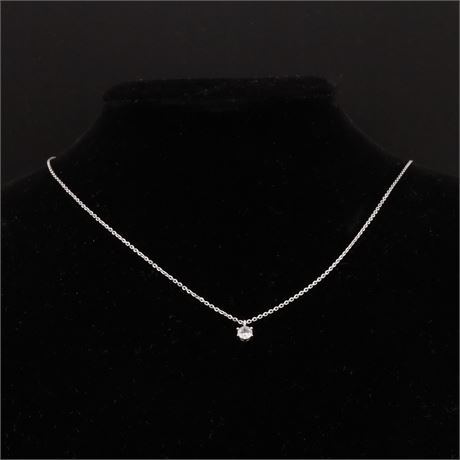 Collier Zirkonia 40-45cm, Silber 925 - ID: 4669-JWG