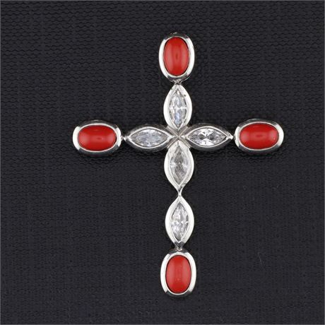 Anhänger Kreuz, Silber 925 - ID: 3231-JWG