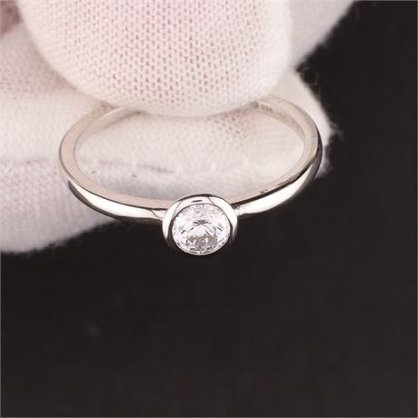 Ring Zirkonia, Silber 925, Weite 56 - ID: 3842-JWG