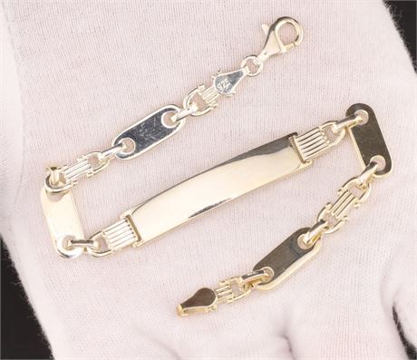 Schildarmband 8mm, Silber 925 - ID: 3267-JWG