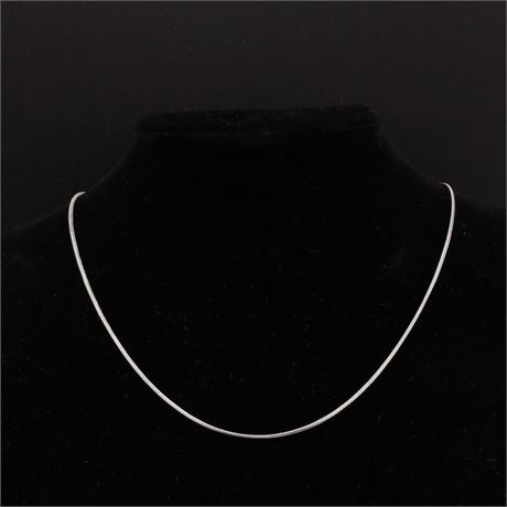 Schlangenkette Edel 45cm, Edelstahl - ID: 3692-JWG
