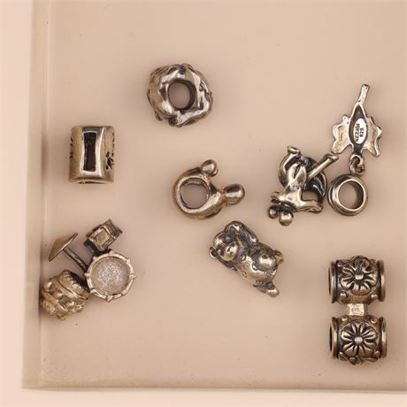 Konvolut Silverbeads - ca. 10 Stück, Silber 925 - ID: 2823-JWG
