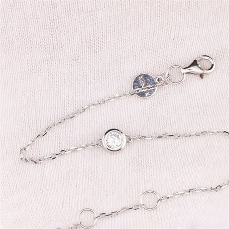 Armband Zirkonia 15-18 5cm, Silber 925 - ID: 5296-JWG