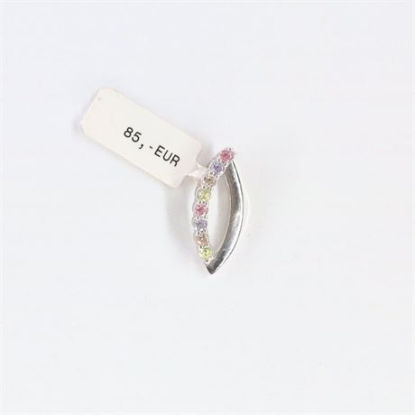 Anhänger Zirkonia bunt S, Silber 925 - ID: 334-JWG