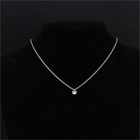 Collier Zirkonia 40-45cm, Silber 925 - ID: 5242-JWG