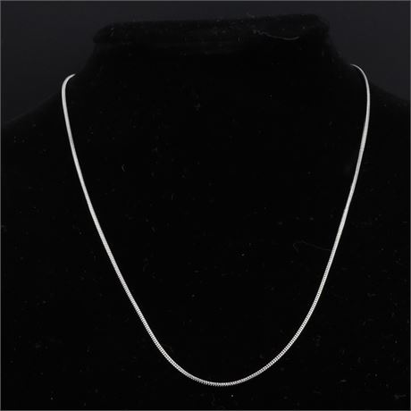 Konvolut 4 Stück - Schlangenkette 40cm, Edelstahl - ID: 1072-JWG