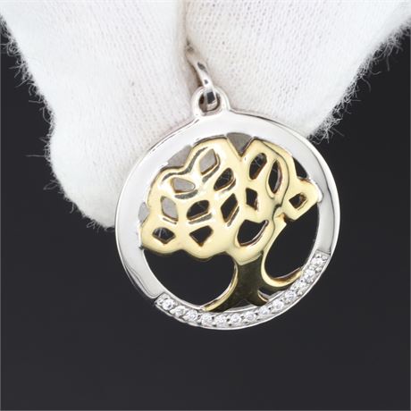 Anhänger Lebensbaum, Silber 925 - ID: 2479-JWG
