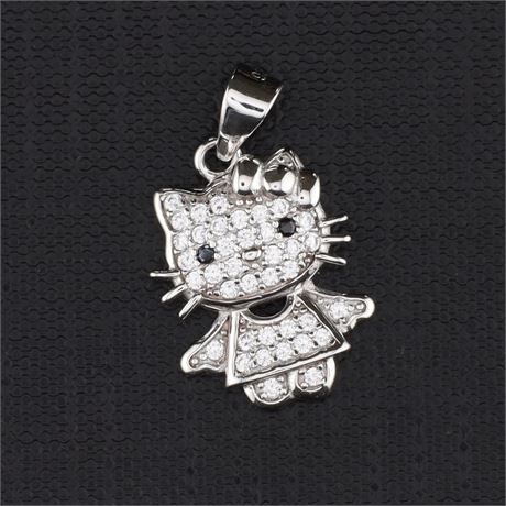 Anhänger Hello Kitty Zirkonia, Silber 925 - ID: 2894-JWG