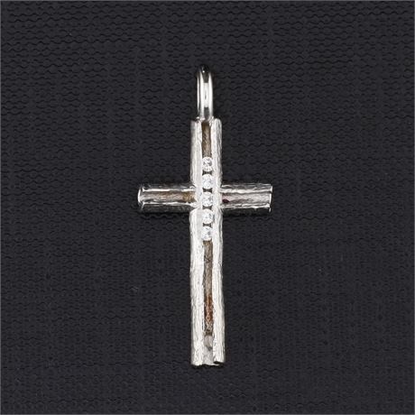 Anhänger Kreuz Zirkonia, Silber 925 - ID: 3281-JWG