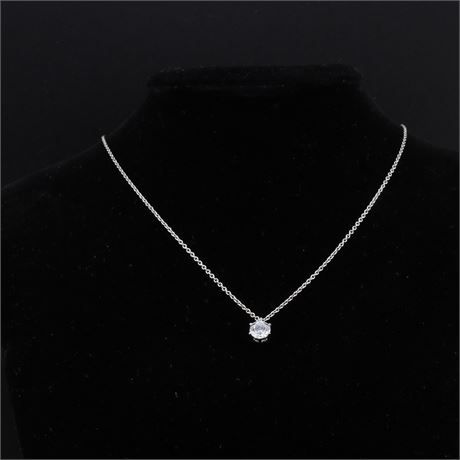 Collier Zirkonia 40-45cm, Silber 925 - ID: 5243-JWG