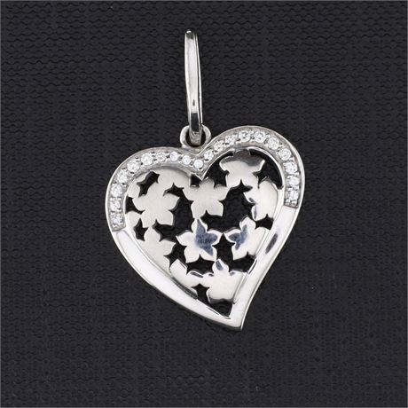 Anhänger Herz Zirkonia, Silber 925 - ID: 3425-JWG