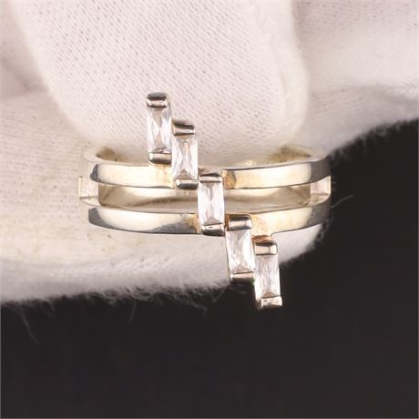 Ring Zirkonia, Silber 925, Weite 55 - ID: 487-JWG