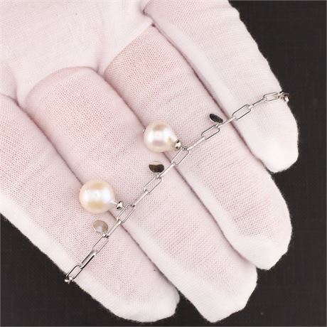 Armband Perle 15-20cm, Silber 925 - ID: 3893-JWG