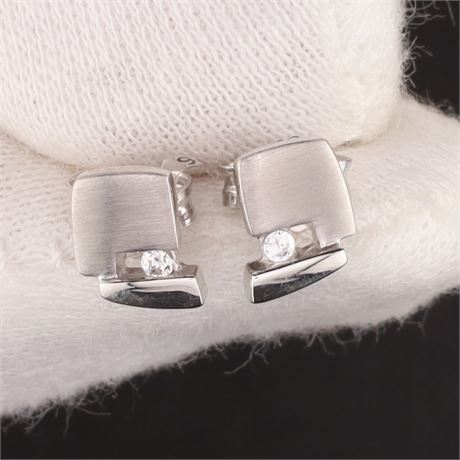 Ohrstecker Zirkonia, Silber 925 - ID: 2873-JWG