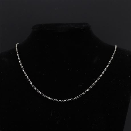 Engelsrufer - ERBSKETTE SCHWARZ, Silber 925 - ID: 795-JWG