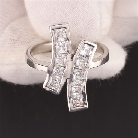 Ring Zirkonia, Silber 925, Weite 57 - ID: 489-JWG
