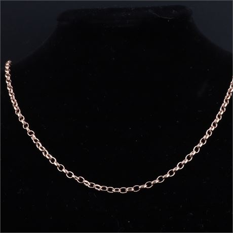 Erbskette 80cm rose, Silber 925 - ID: 799-JWG
