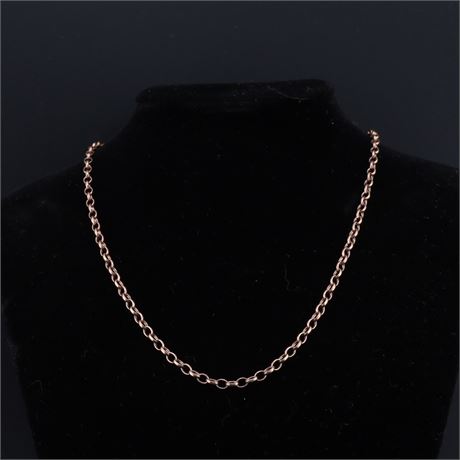 Erbskette 50cm rose, Silber 925 - ID: 793-JWG