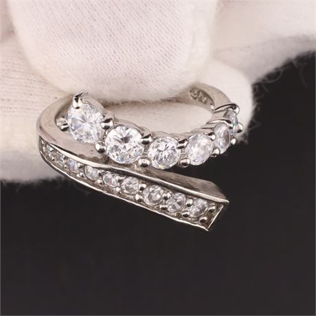 Ring Zirkonia, Silber 925, Weite 55 - ID: 500-JWG