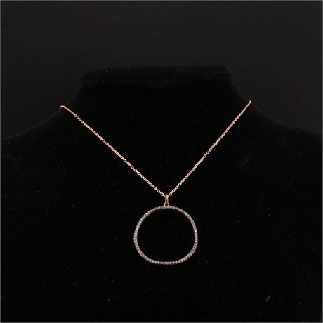 Collier Zirkonia rosé, Silber 925 - ID: 3883-JWG