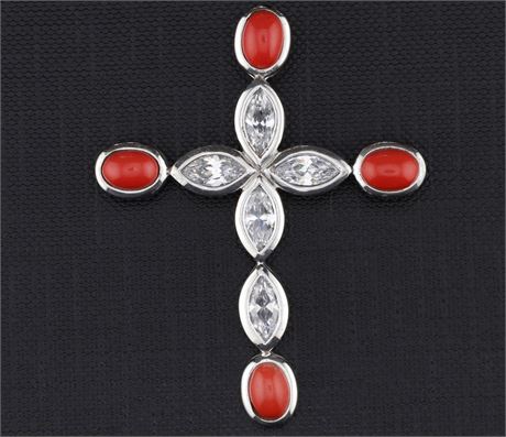 Anhänger Kreuz, Silber 925 - ID: 3224-JWG