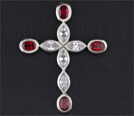 Anhänger Kreuz, Silber 925 - ID: 2678-JWG