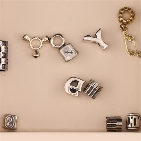 Konvolut Silverbeads - ca. 10 Stück, Silber 925 - ID: 2829-JWG