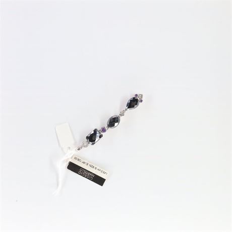 Coll. schwarz lila, Silber 925 - ID: 332-JWG