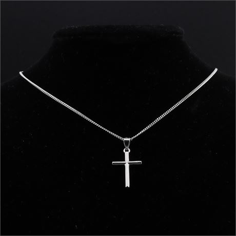 Collier Kreuz, Silber 925 - ID: 5312-JWG