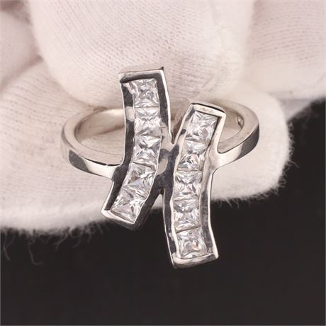Ring Zirkonia, Silber 925, Weite 57 - ID: 518-JWG