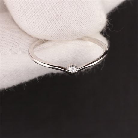 Ring Zirkonia, Silber 925, Weite 52 - ID: 3625-JWG