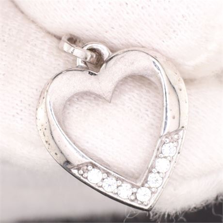 Anhänger Herz Zirkonia, Silber 925 - ID: 1159-JWG