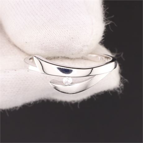 Ring Zirkonia, Silber 925, Weite 55 - ID: 586-JWG