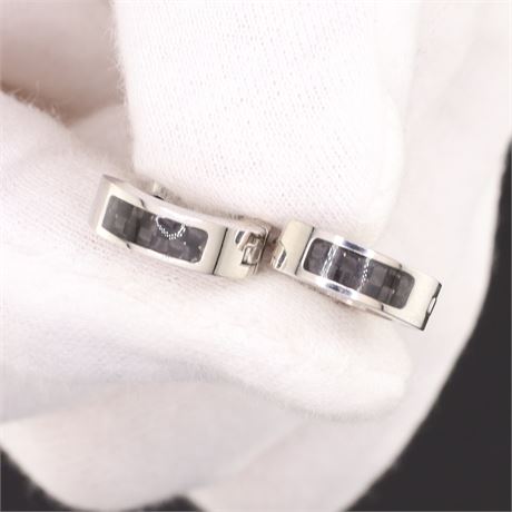 Creolen Carbon, Edelstahl - ID: 887-JWG
