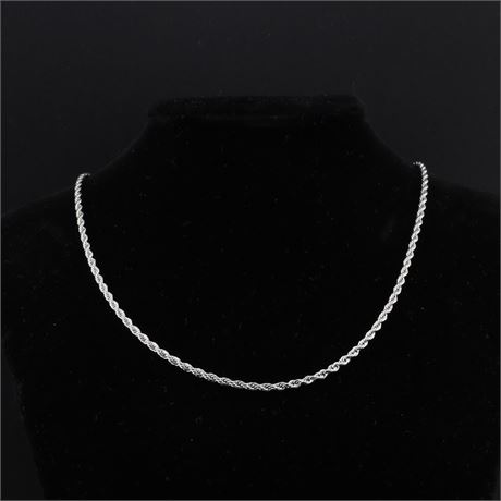 Konvolut 3 Stück - Kordelkette 55cm, Edelstahl - ID: 2735-JWG