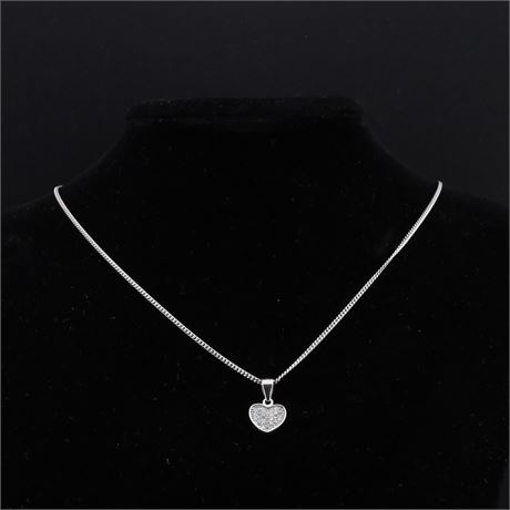 Collier Füße Zirkonia, Silber 925 - ID: 5310-JWG
