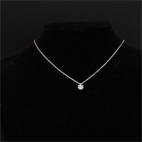 Collier Zirkonia 40-45cm, Silber 925 - ID: 5257-JWG