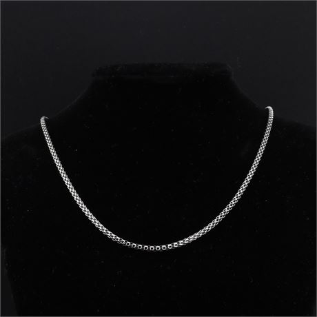 Konvolut 5 Stück - Venizianerkette 55cm, Edelstahl - ID: 2767-JWG