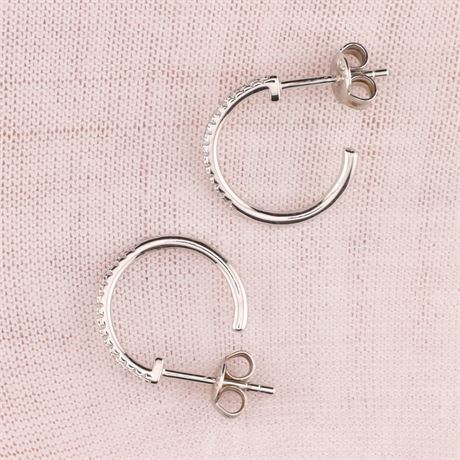 Creolen Zirkonia, Silber 925 - ID: 5059-JWG