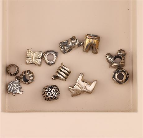Konvolut Silverbeads - ca. 10 Stück, Silber 925 - ID: 2827-JWG