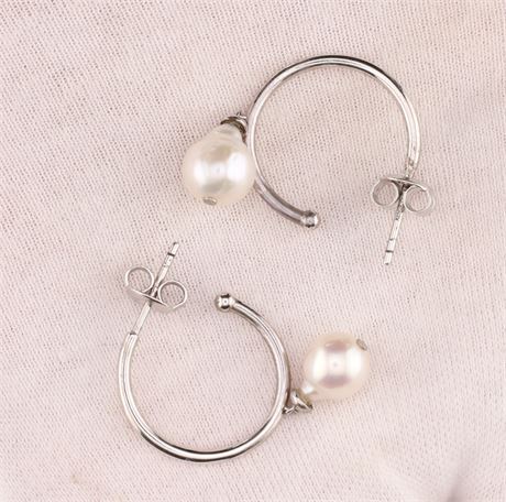 Ohrstecker Perle, Silber 925 - ID: 3783-JWG
