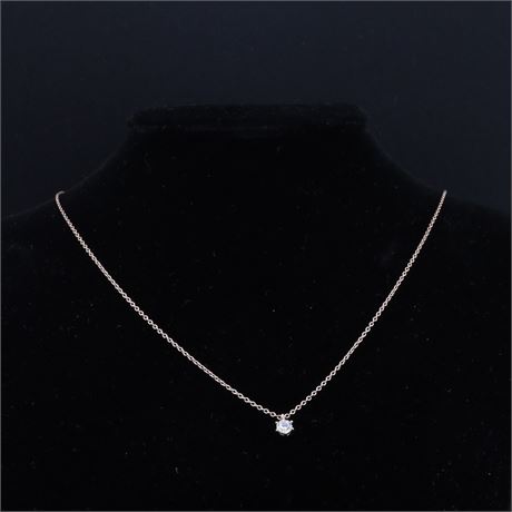 Collier Zirkonia rosé 40-45c, Silber 925 - ID: 5275-JWG