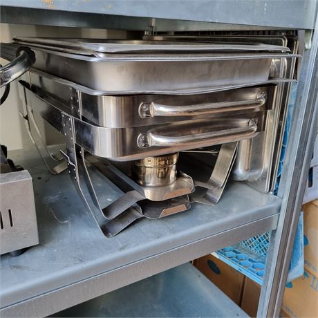Chafing Dishes Warmhaltebehälter aus Edelstahl, mehrere Stück - ID: 54-PPA