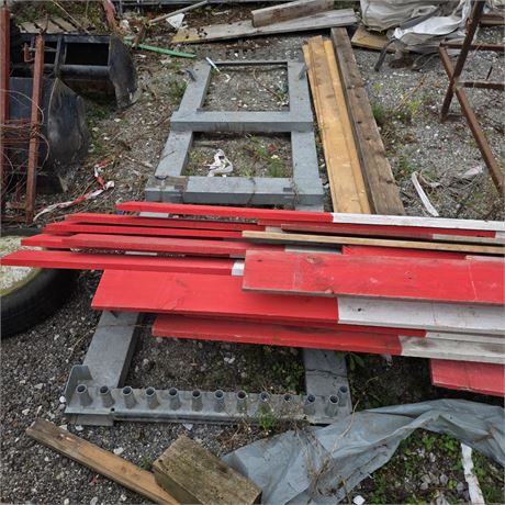 Bauzaun-Transportgestell, verzinkter Stahl - ID: 679-REB